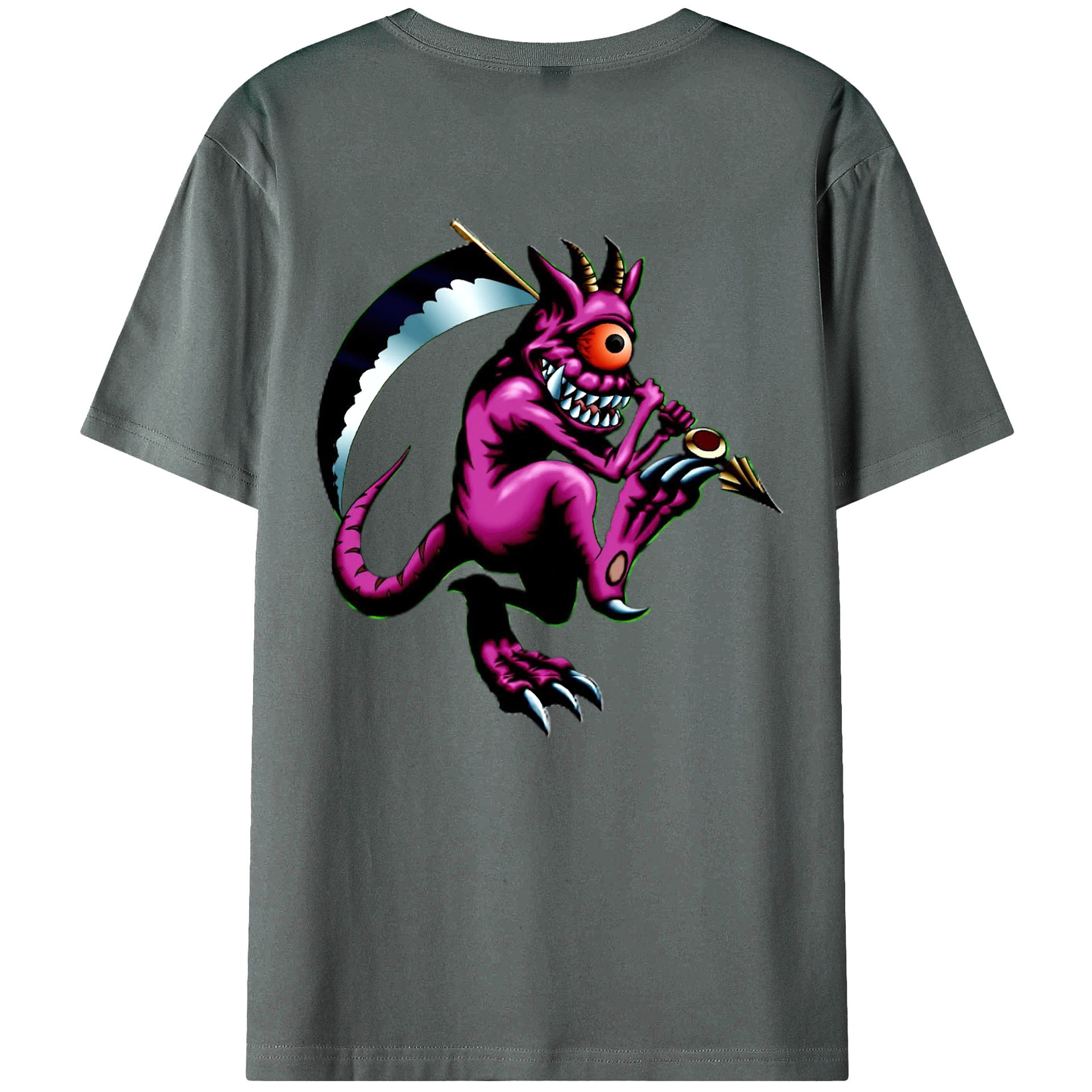 （画像用） 遊☆戯☆王 Yu-Gi-Oh! 綿100％ メンズ半袖Tシャツ（バックプリント） 通気性